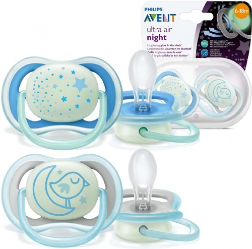 AVENT CHUPETE ULTRA AIR NIGHT TIME 6-18M 2U REF SCF376/21