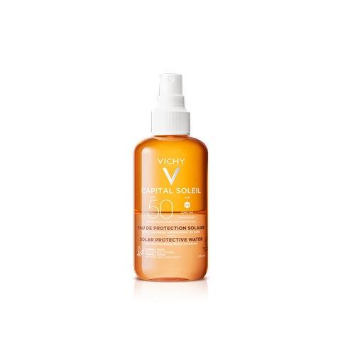 Capital soleil agua proteccion solar luminosidad spf50 (1 envase 200 ml)