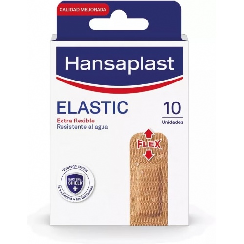 Hansaplast elastic - aposito adhesivo (10 unidades 72 x 22 mm)