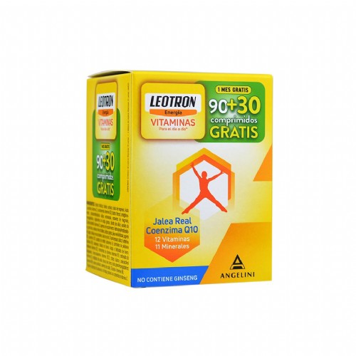 Leotron vitaminas  90 c + 30 comp gratis