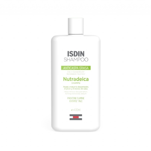 Isdin shampoo anticaspa grasa nutradeica (1 envase 400 ml)