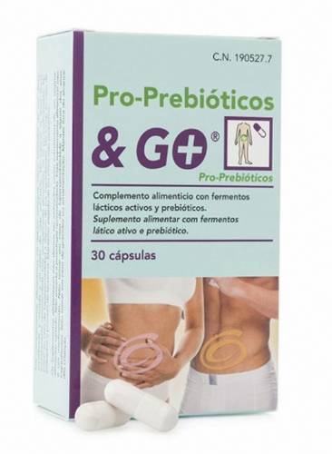 Prebioticos-probioticos & go (30 caps)