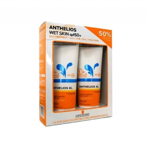 Anthelios duplo wet skin spf 50+ 2 * 250 ml 2ª unidad al 50 % descuento