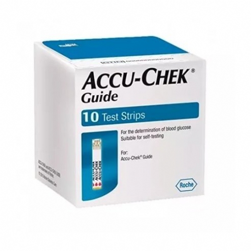 Tiras reactivas glucemia accu-chek guide 10 unidades - accu-chek guide