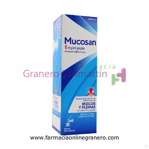 MUCOSAN 6 MG/ML JARABE, 1 frasco de 250 ml