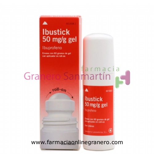 IBUSTICK 50 mg/g GEL, 1 tubo de 60 g