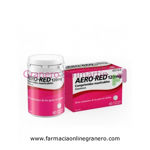 AERO-RED 120 mg COMPRIMIDOS MASTICABLES, 40 comprimidos