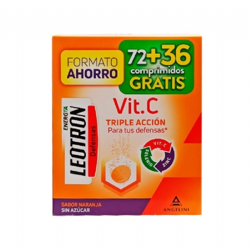 Leotron vitamina c pack 72 unidades + 36 unidades gratis