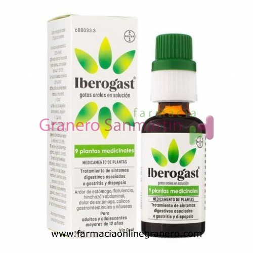 IBEROGAST GOTAS ORALES EN SOLUCION, 1 frasco de 50 ml