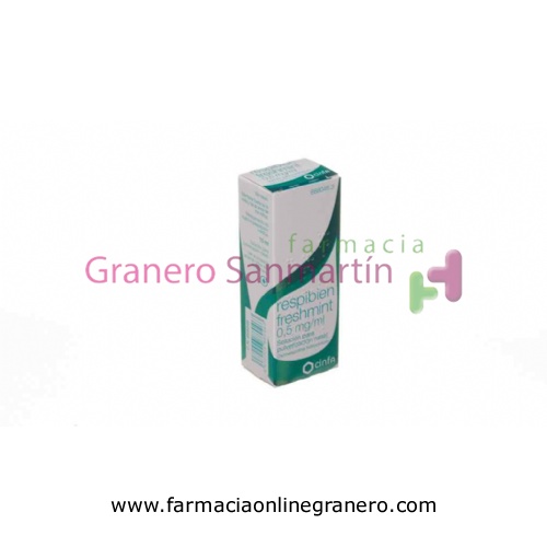 RESPIBIEN FRESHMINT 0,5 mg/ ml SOLUCION PARA PULVERIZACION NASAL, 1 envase pulverizador de 15 ml