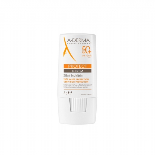 A-derma protect x-trem stick invisible spf 50+ muy alta proteccion (1 envase 8 g)