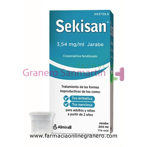 SEKISAN 3,54 mg/ml JARABE , 1 frasco de 200 ml