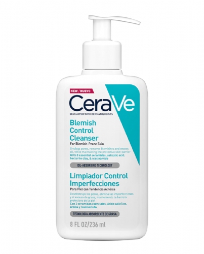 Cerave limpiador control imperfecciones (1 envase 236 ml)