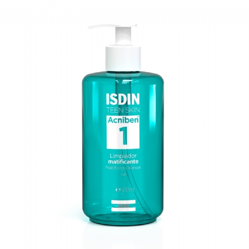 Isdin teen skin acniben limpiador matificante gel (1 envase 400 ml)