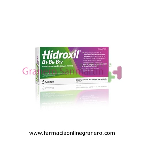 HIDROXIL B1-B6-B12 COMPRIMIDOS RECUBIERTOS CON PELICULA , 30 comprimidos
