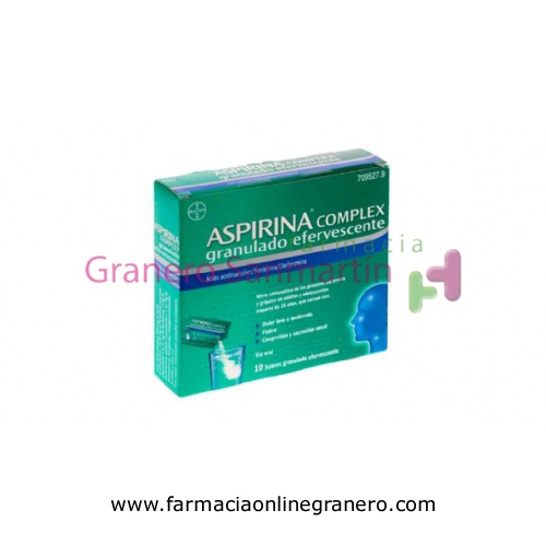 ASPIRINA COMPLEX GRANULADO EFERVESCENTE, 10 sobres