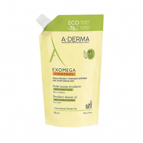 A-derma exomega control aceite limpiador emoliente eco  1 recambio 500 ml