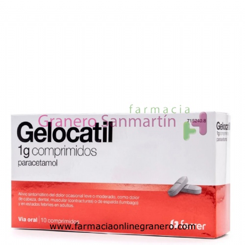 GELOCATIL 1 g COMPRIMIDOS,10 comprimidos