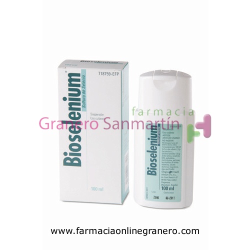 BIOSELENIUM 25 mg/ml  SUSPENSION CUTANEA , 1 frasco de 100 ml
