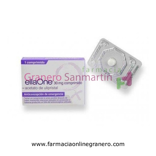 ELLAONE 30 MG COMPRIMIDO RECUBIERTO CON PELICULA, 1 comprimido