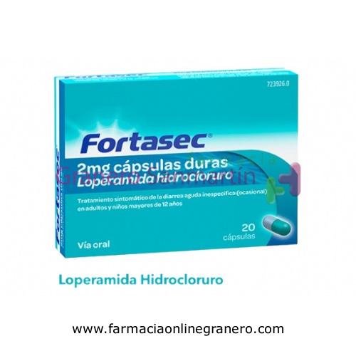 FORTASEC 2 mg CAPSULAS DURAS 20 cápsulas