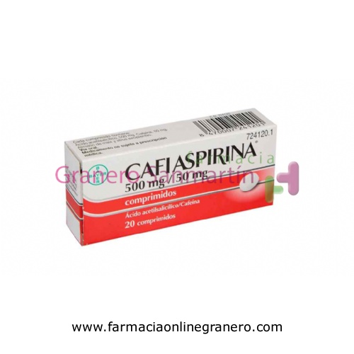 CAFIASPIRINA 500 mg/50 mg COMPRIMIDOS , 20 comprimidos