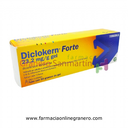 DICLOKERN FORTE 23,2 MG/G GEL, 1 tubo de 50 g