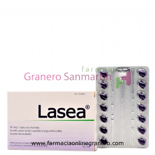LASEA 80 MG CAPSULAS BLANDAS, 28 cápsulas