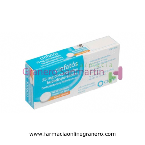CINFATOS 15 MG COMPRIMIDOS BUCODISPERSABLES , 20 comprimidos (PVC-PVDC/Al)