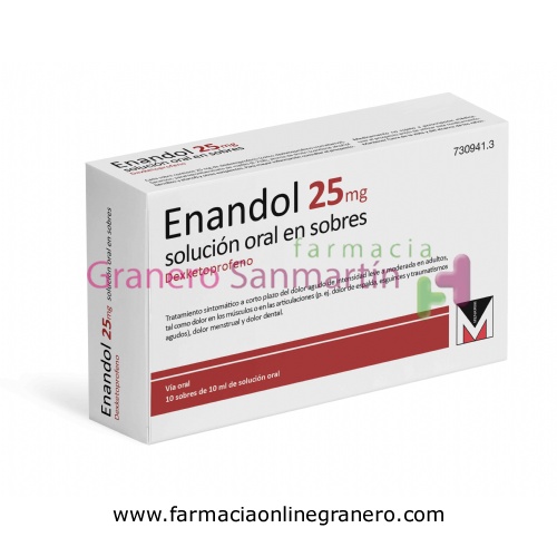ENANDOL 25 MG SOLUCION ORAL EN SOBRES 10 sobres