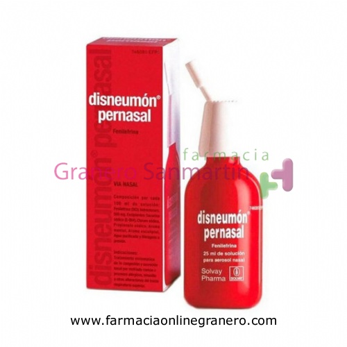 DISNEUMON PERNASAL 5 MG/ML SOLUCION PARA PULVERIZACION , 1 envase pulverizador de 25 ml