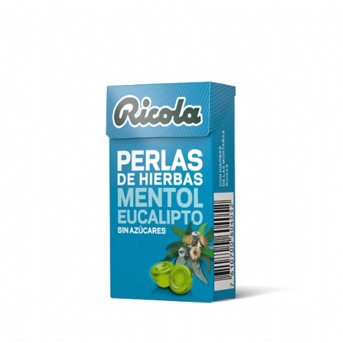 PERLAS RICOLA MENTOL EUCALIPT