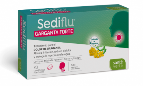 Sediflu garganta forte 20 comp