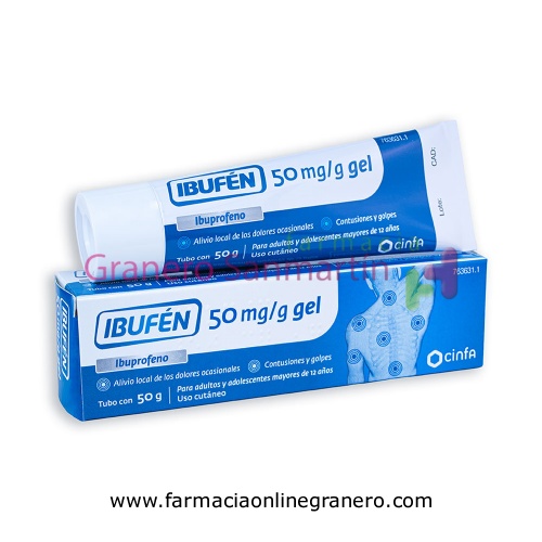 IBUFEN 50 MG/G GEL, 1 tubo de 50 g
