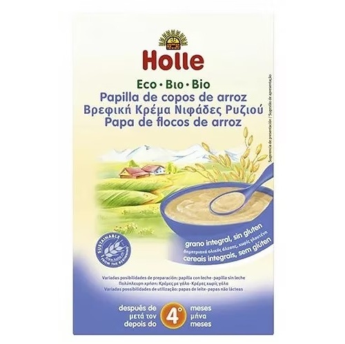 Holle papilla integral de arroz bio (1 envase 250 g)