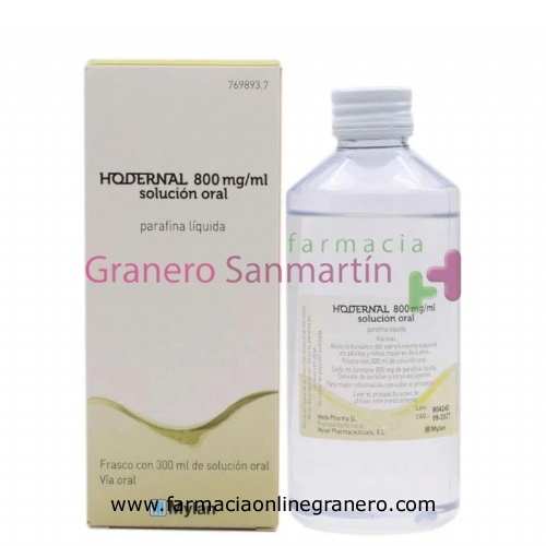 HODERNAL 800 mg/ml SOLUCION ORAL , 1 frasco de 300 ml