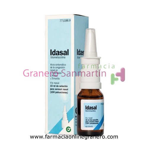 IDASAL 1mg/ml SOLUCION PARA PULVERIZACION NASAL , 1 frasco de 15 ml