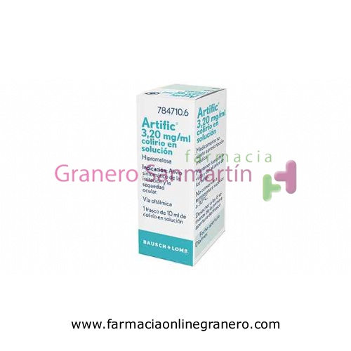 ARTIFIC 3,20 mg/ml COLIRIO EN SOLUCION , 1 frasco de 10 ml