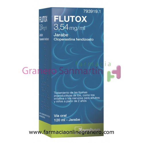 FLUTOX 3,54 mg/ml JARABE , 1 frasco de 120 ml