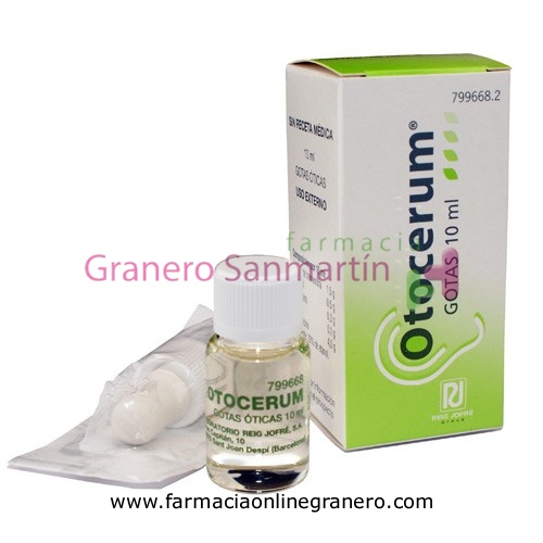 OTOCERUM  GOTAS OTICAS EN SOLUCION , 1 frasco de 10 ml
