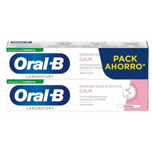 Oral-b sensibilidad y encias calm (2 tubos 100 ml pack ahorro)