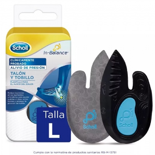 Plantillas tobillo y talon - scholl in-balance (talla l 1 par)