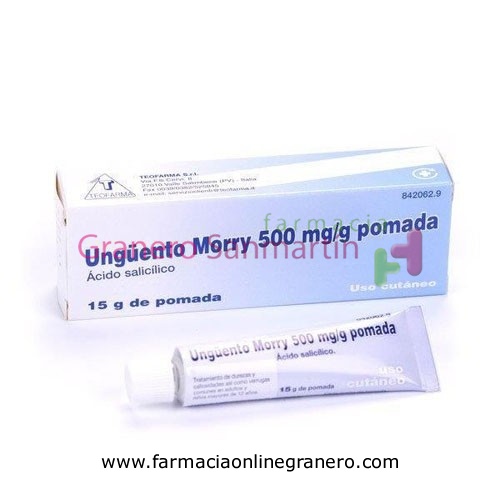 UNGÜENTO MORRY 500 mg/g POMADA, 1 tubo de 15 g