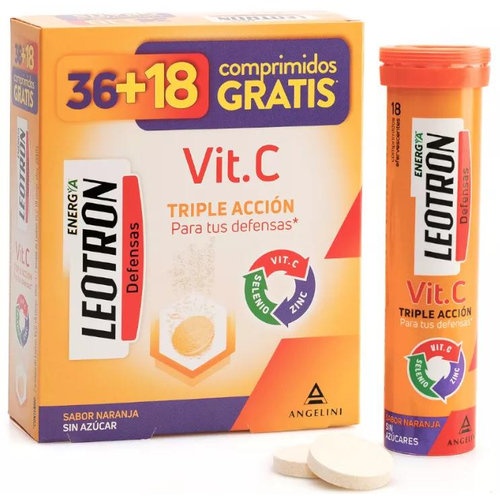 Leotron vit c 36 comp + 18 comp gratis