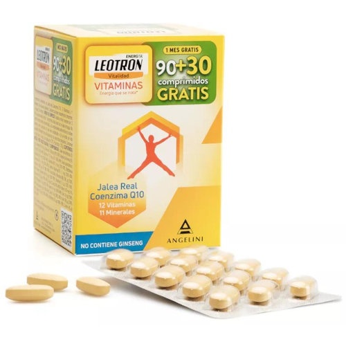 Leotron Vitaminas 90 + 30 Comprimidos | Energía y Vitalidad con Jalea Real y Q10