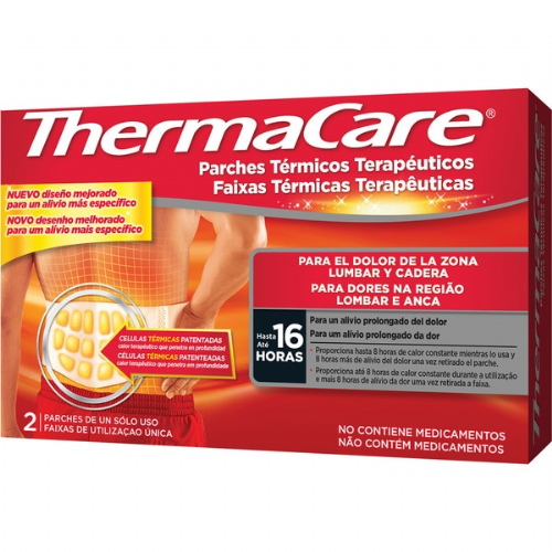 Thermacare parche termico zona lumbar cadera (2 parches)