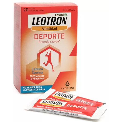 Leotron deporte  20 sobres bucodispersables 2 g