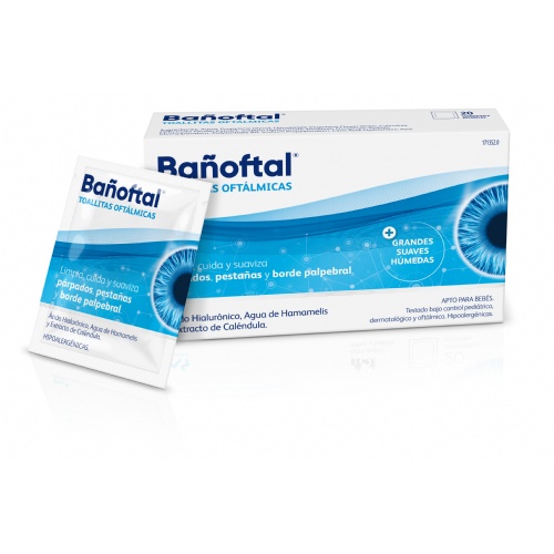 BAÑOFTAL TOALLITAS OCULAR 20U