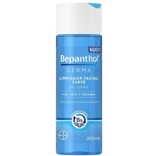 Bepanthol derma limpiador facial suave gel diario (1 envase 200 ml)