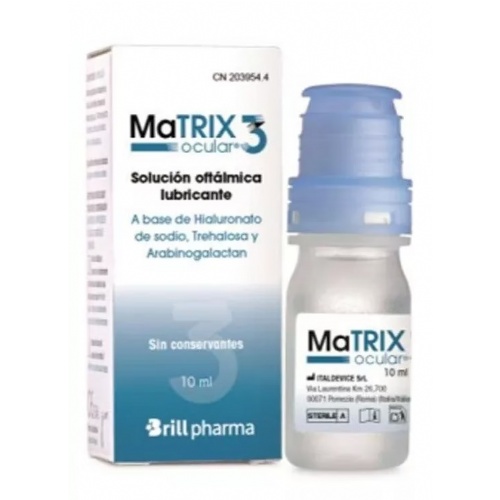 Matrix ocular 3 solucion oftalmica lubricante (1 envase 10 ml)